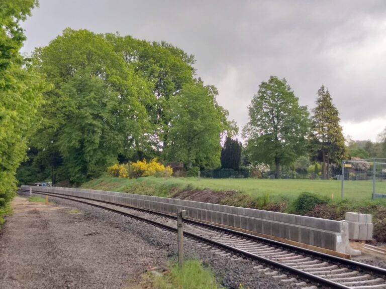 Baustelle Bahnhalt Kirchlinteln schreitet voran